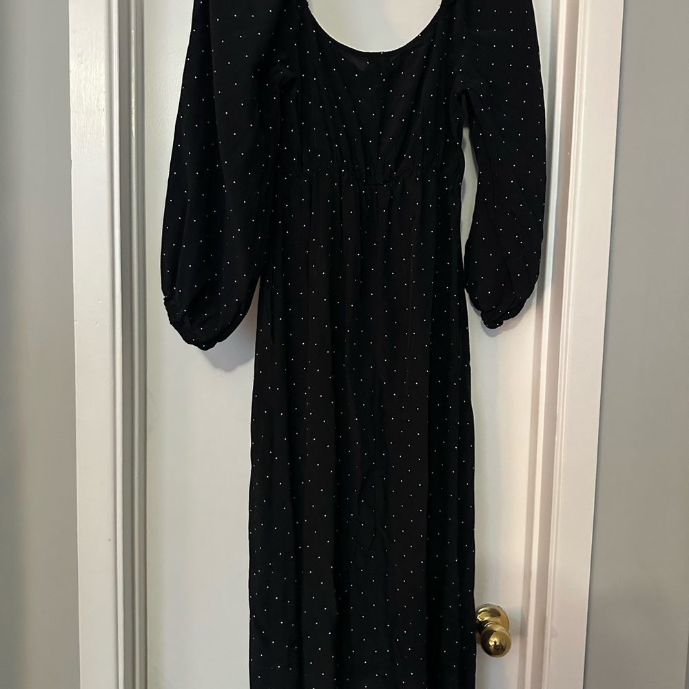 A New Day Black Long Sleeve Sundress